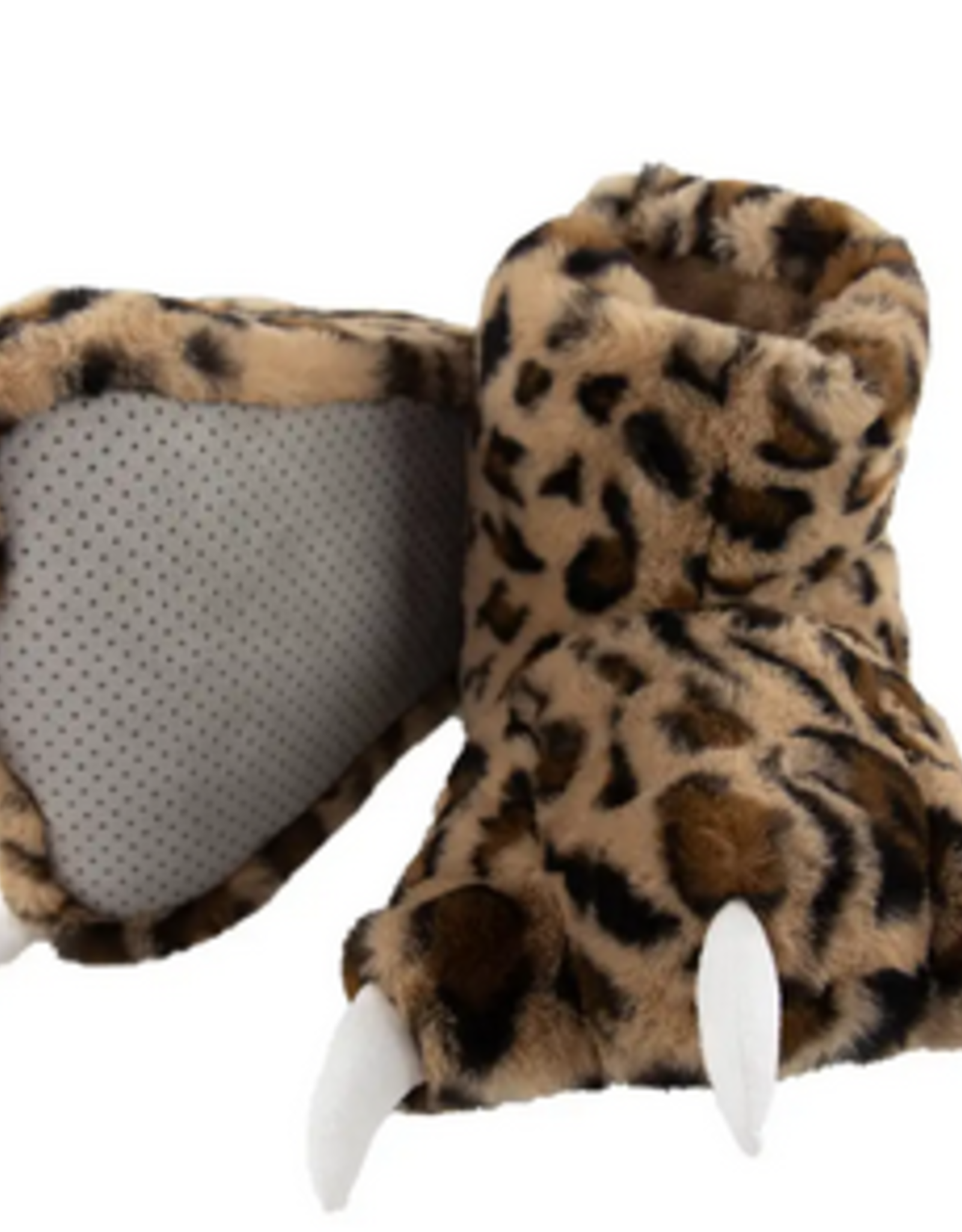 Lazy One Kids Slippers: Leopard Paw (XS)