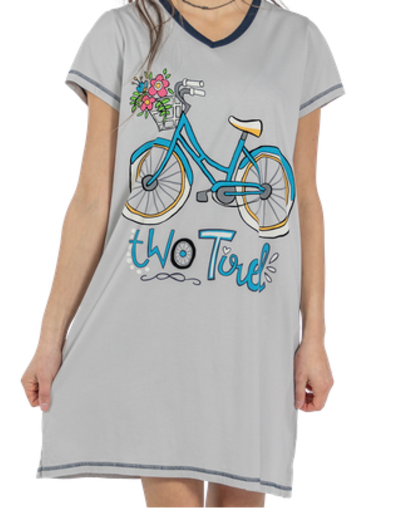 Apparel Lazy One Women's Nightshirt: Two Tired (S/M)