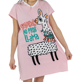 Lazy One Women's Nightshirt: No Prob Llama (L/XL)