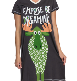 Apparel Lazy One Women's Nightshirt: I Moose Be Dreaming (S/M)