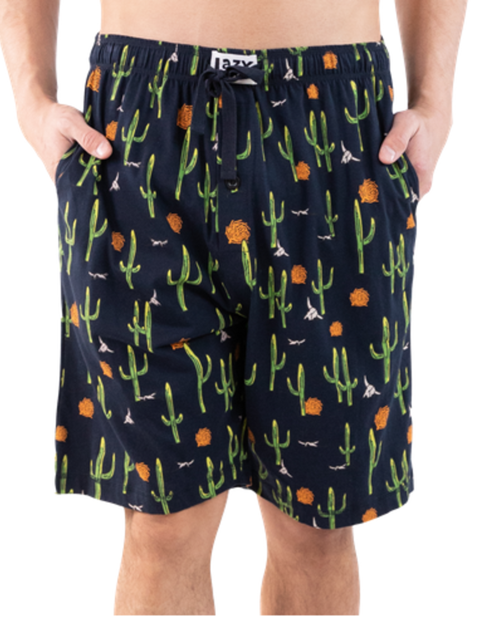 Mens Lazy One Men's PJ Shorts: Cactus (M)