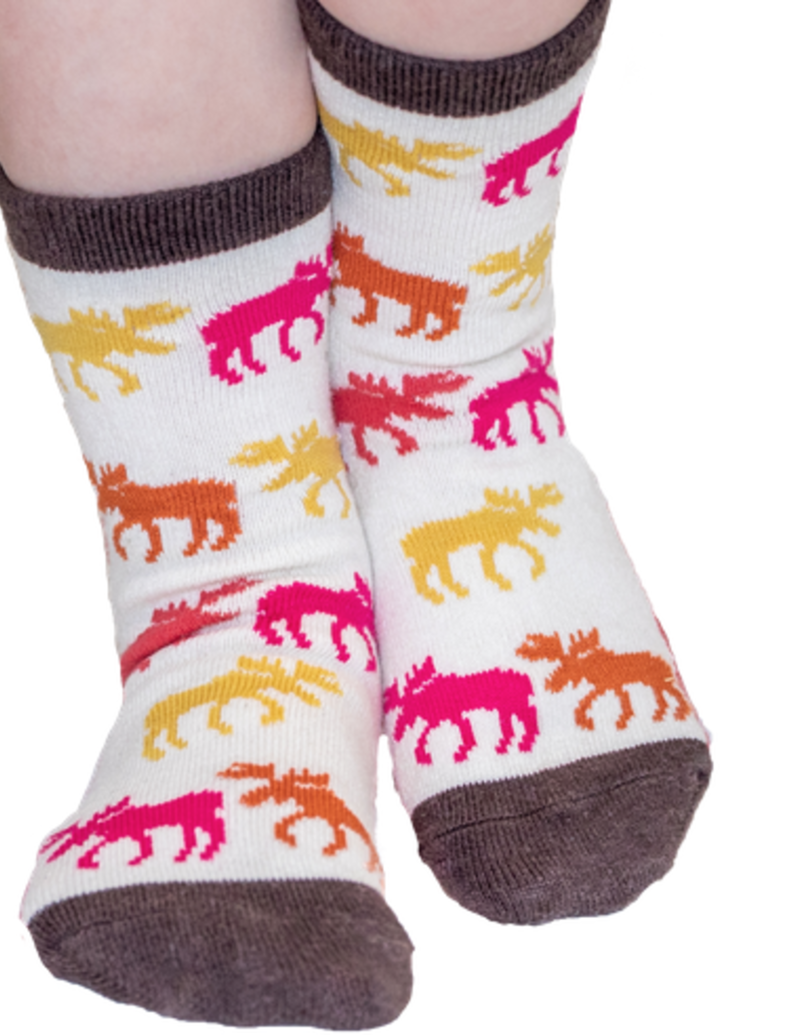 Apparel Lazy One Kids Sock: Don't Moose with Me Pink (L)(2-5)