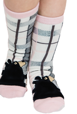 Apparel Lazy One Kids Sock: Bear Hug Pink (L)(2-5)
