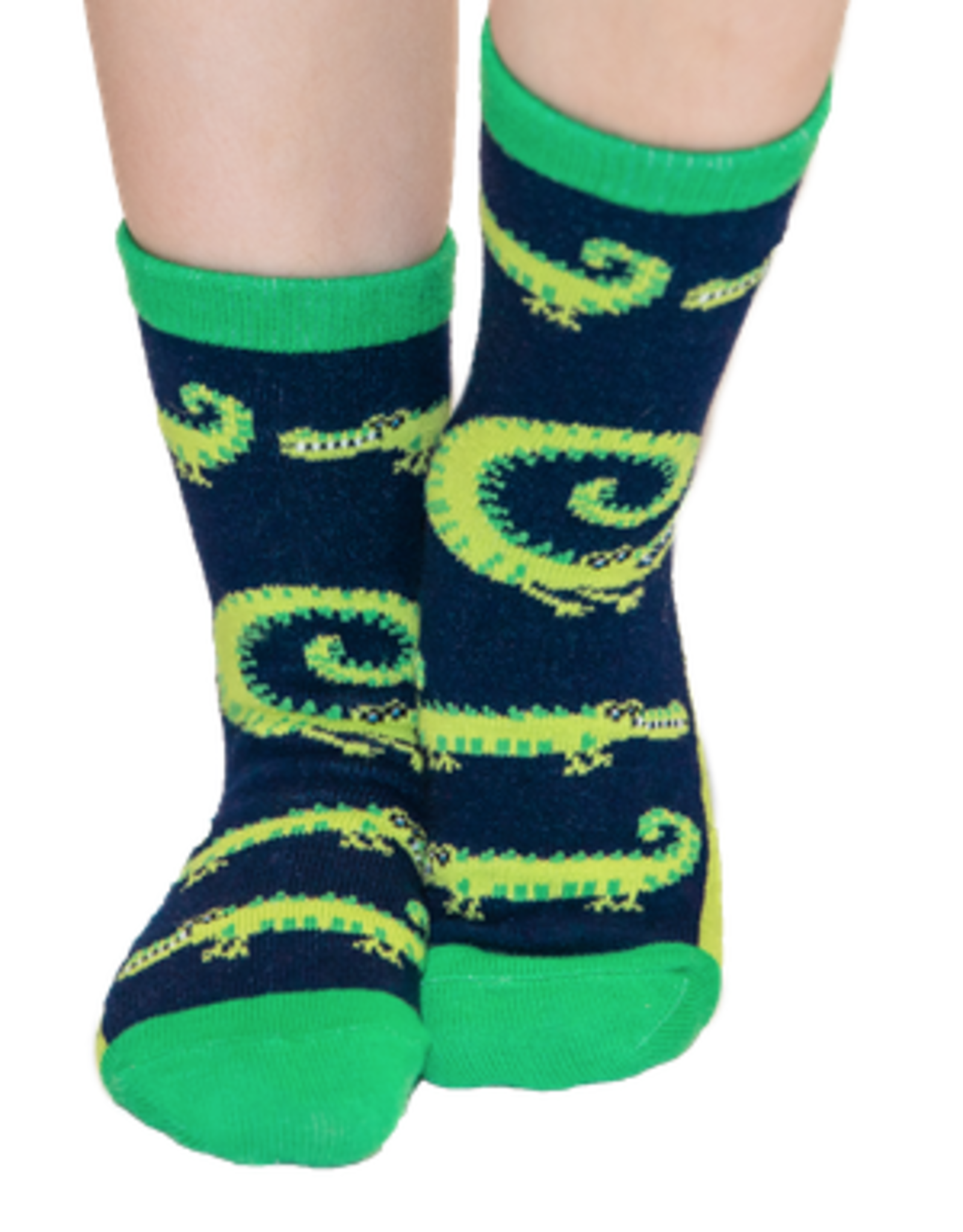 Lazy One Kids Sock: Alligator (S)(7-9)
