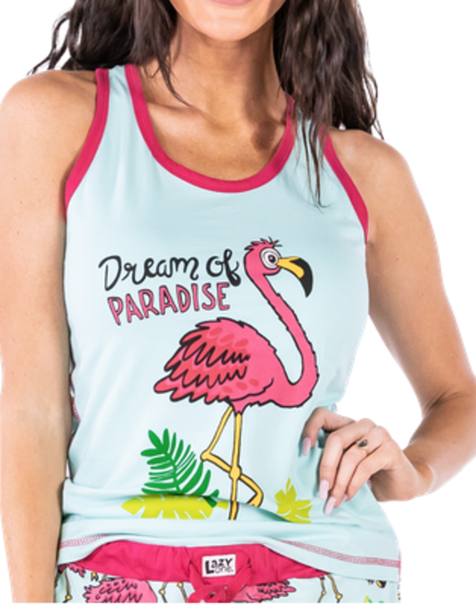 Apparel Lazy One Women's PJ Tank: Flamingo (L)