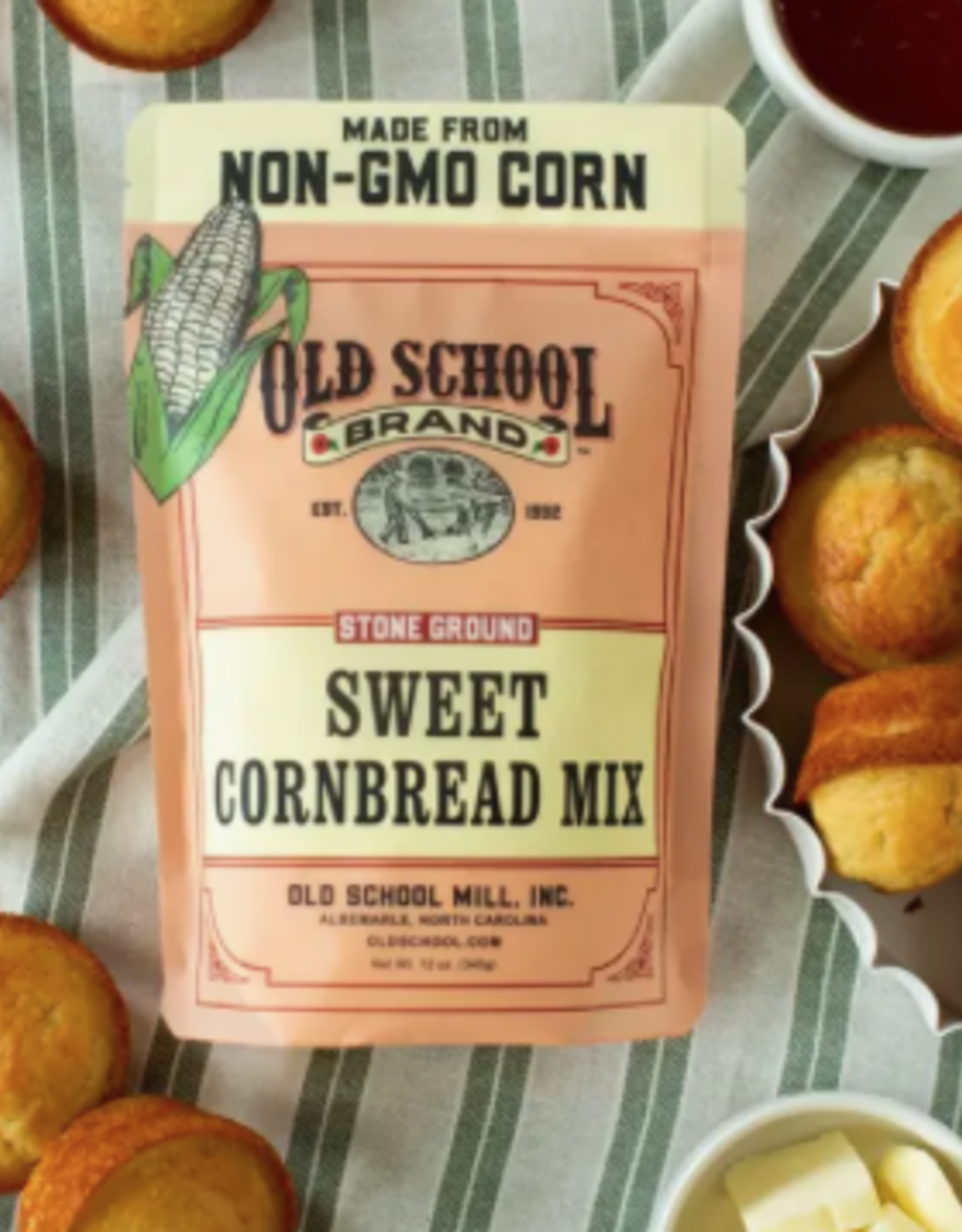 Food & Beverage Old School - Sweet Cornbread Mix 12 oz