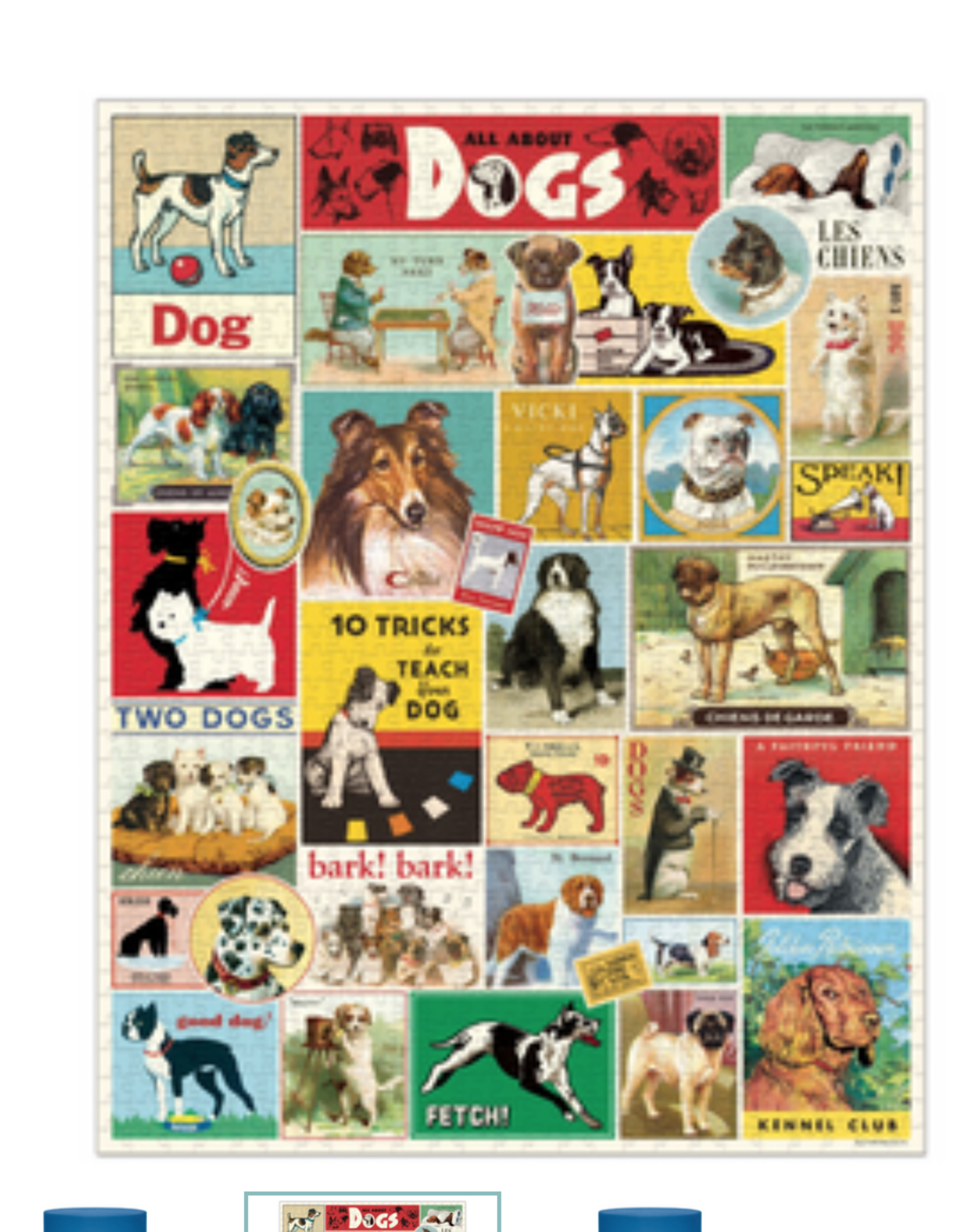 Home Goods Cavallini - Dogs Puzzle
