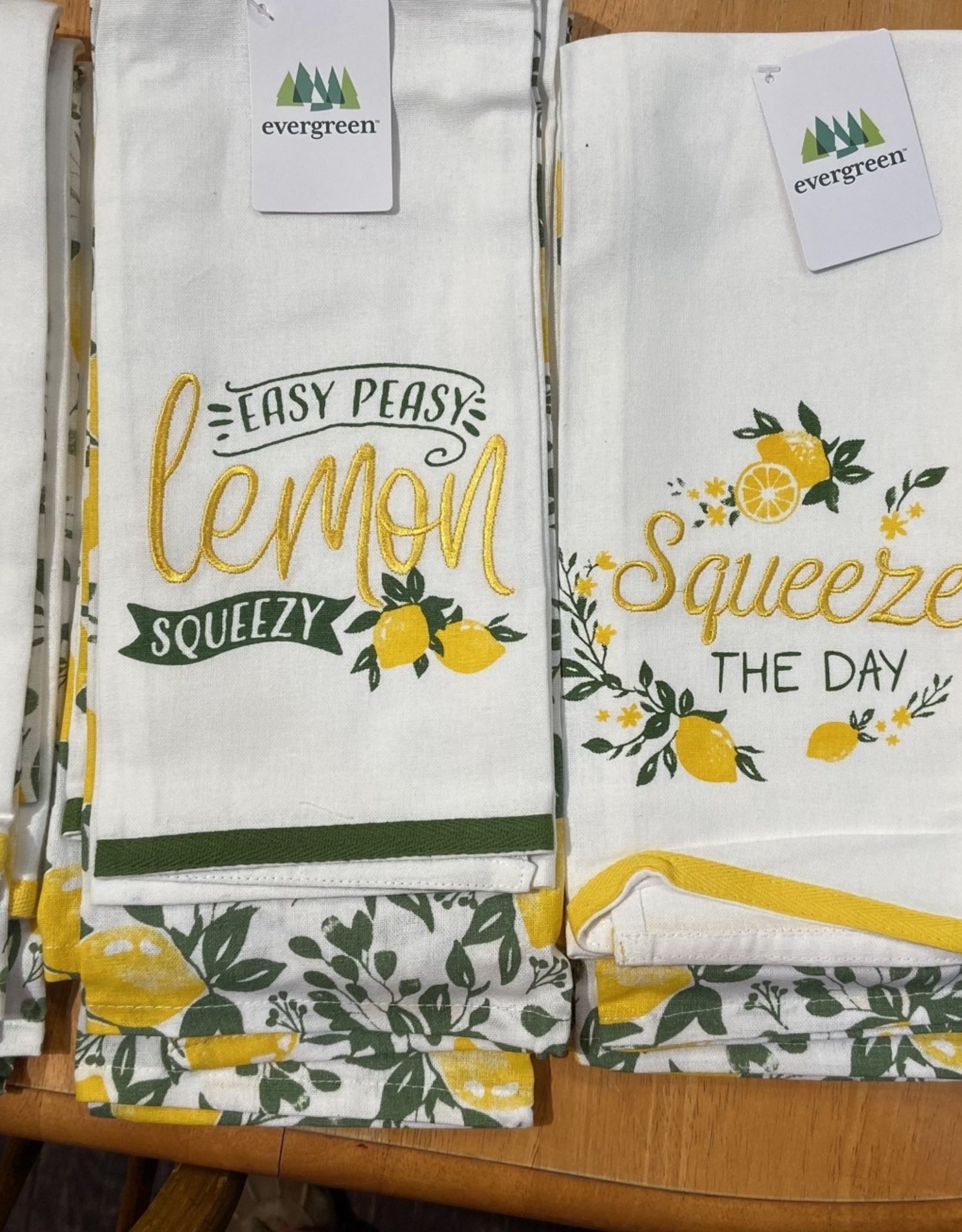 Evergreen Guest Towel - Lemon Drop Collection -Assorted Styles