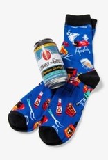 Apparel Little Blue House Beer Can Socks - License to Grill