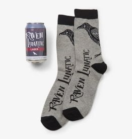 Little Blue House Beer Can Socks - Raven Lunatic