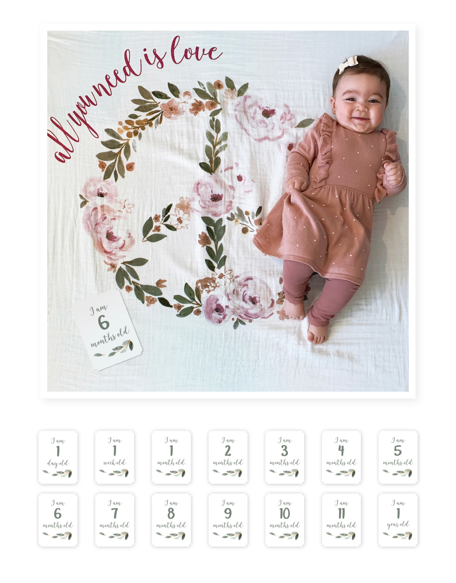 Mary Meyer Lulujo Baby's First Year - All You Need is Love