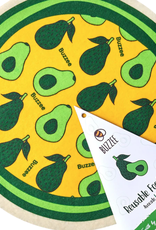 Kitchen Buzzee - Beeswax Reusable Round Food Wrap   Avocado