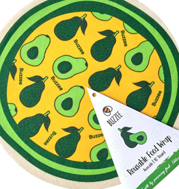 Kitchen Buzzee - Beeswax Reusable Round Food Wrap   Avocado