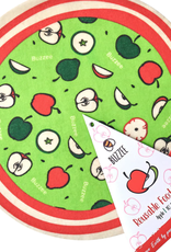 Kitchen Buzzee - Beeswax Reusable Round Food Wrap   Apple