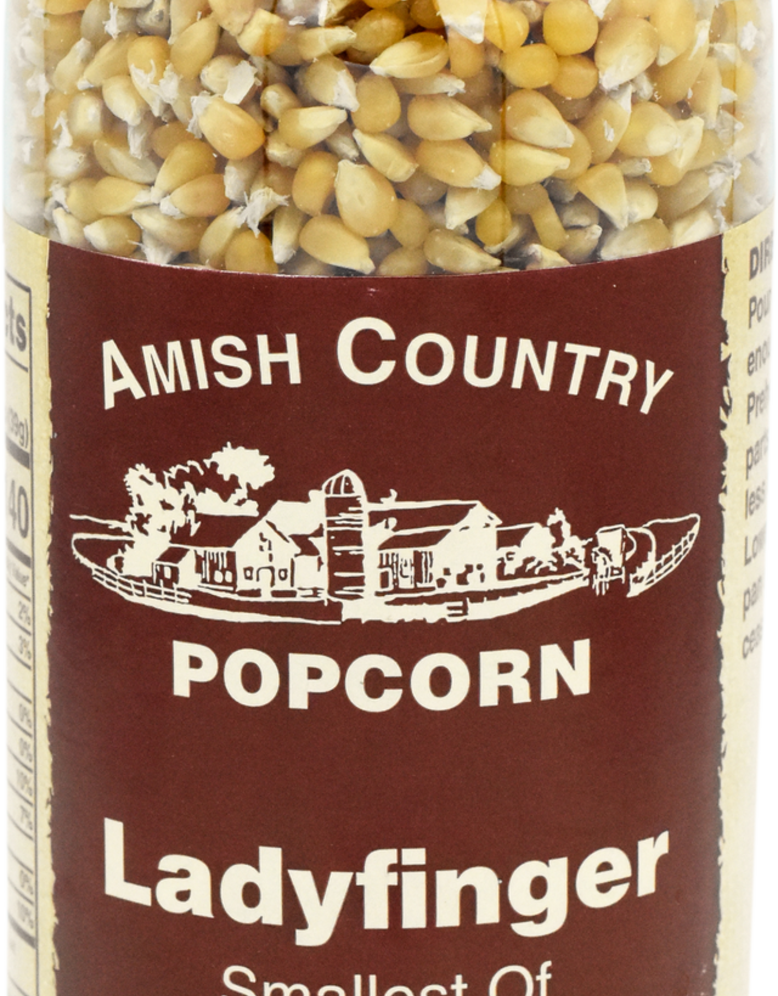 Food & Beverage Amish Country -  Ladyfinger Popcorn Kernels 14 oz Bottle