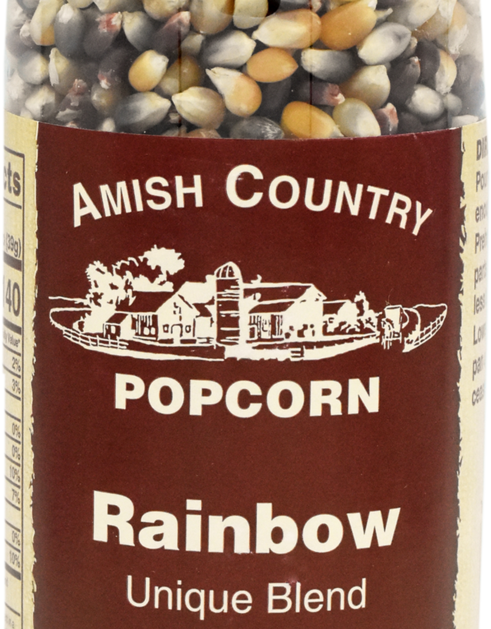 Food & Beverage Amish Country - Rainbow Popcorn Kernels 14 oz Bottle