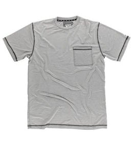 Mens Lazy One - Men's Pajama PJ Pocket Tee Grey (M)