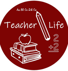 Casserole Trivet - Teacher Life (Decorative Silicone)