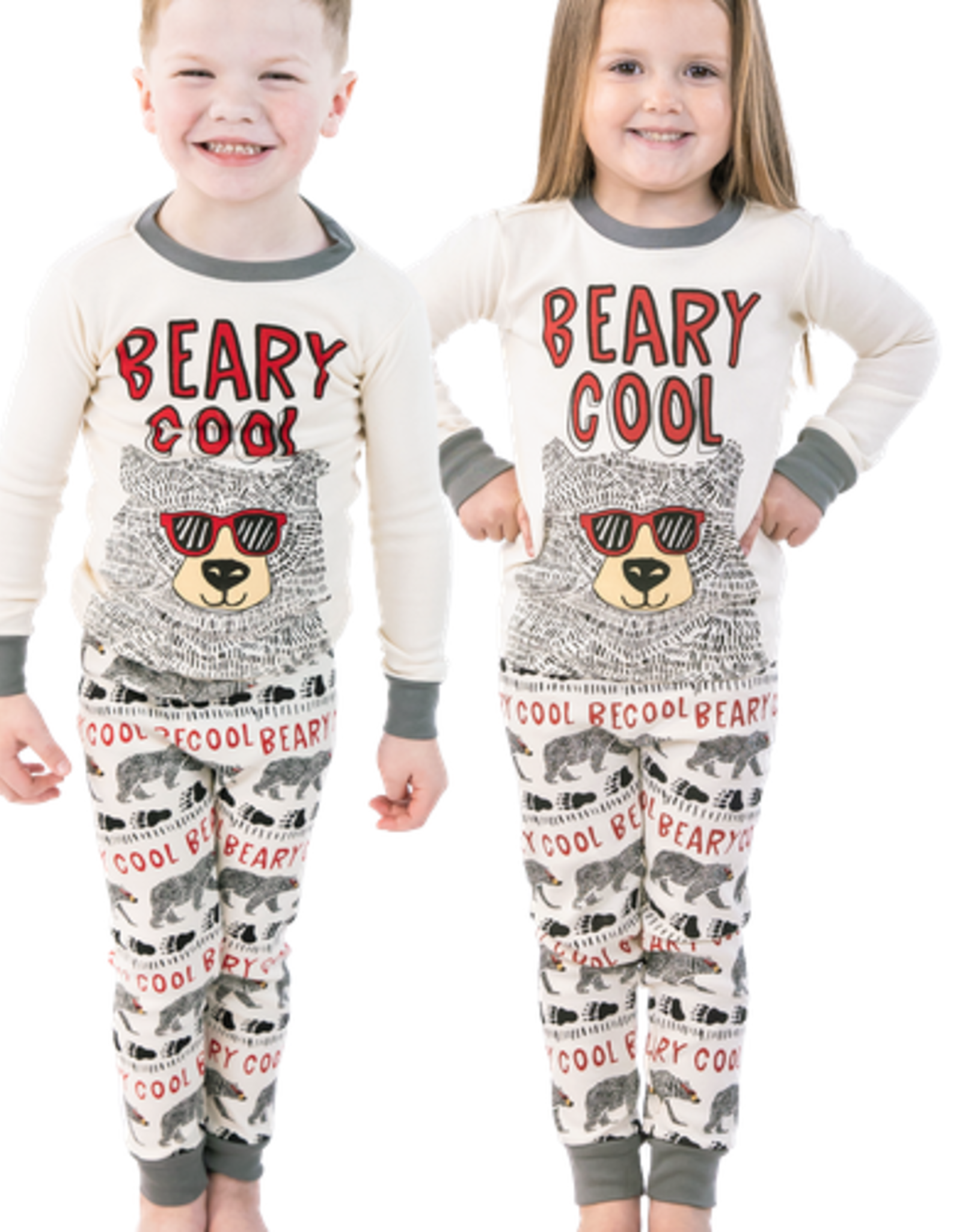 Lazy One Kids PJ Set: Beary Cool Size 4T