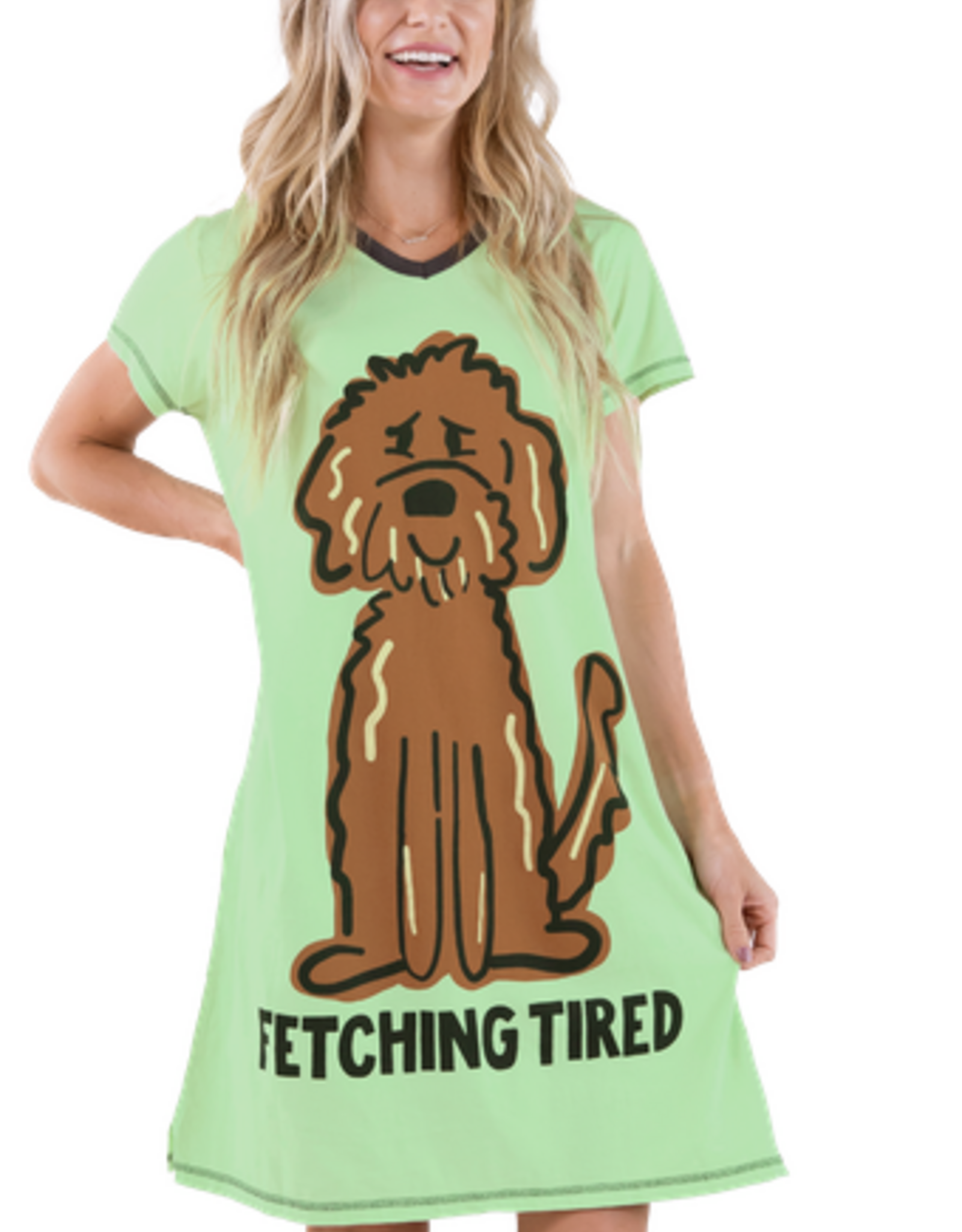 Apparel Lazy One - Women's Nightshirt Fetching Tired (S/M)