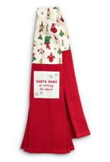 Christmas Demdaco -Santa Paws No More Dirty Paws Kitchen Boa