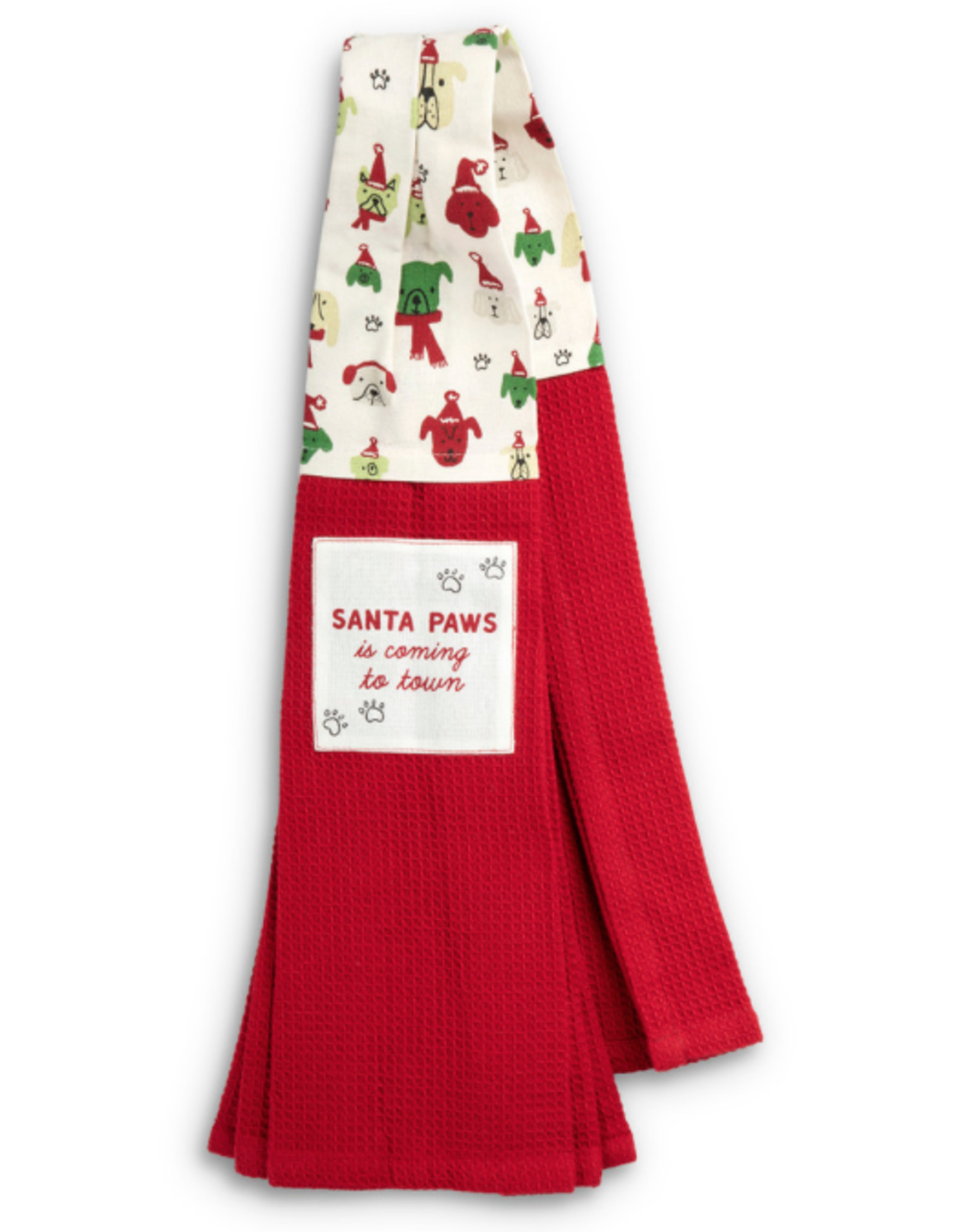 Christmas Demdaco -Santa Paws No More Dirty Paws Kitchen Boa