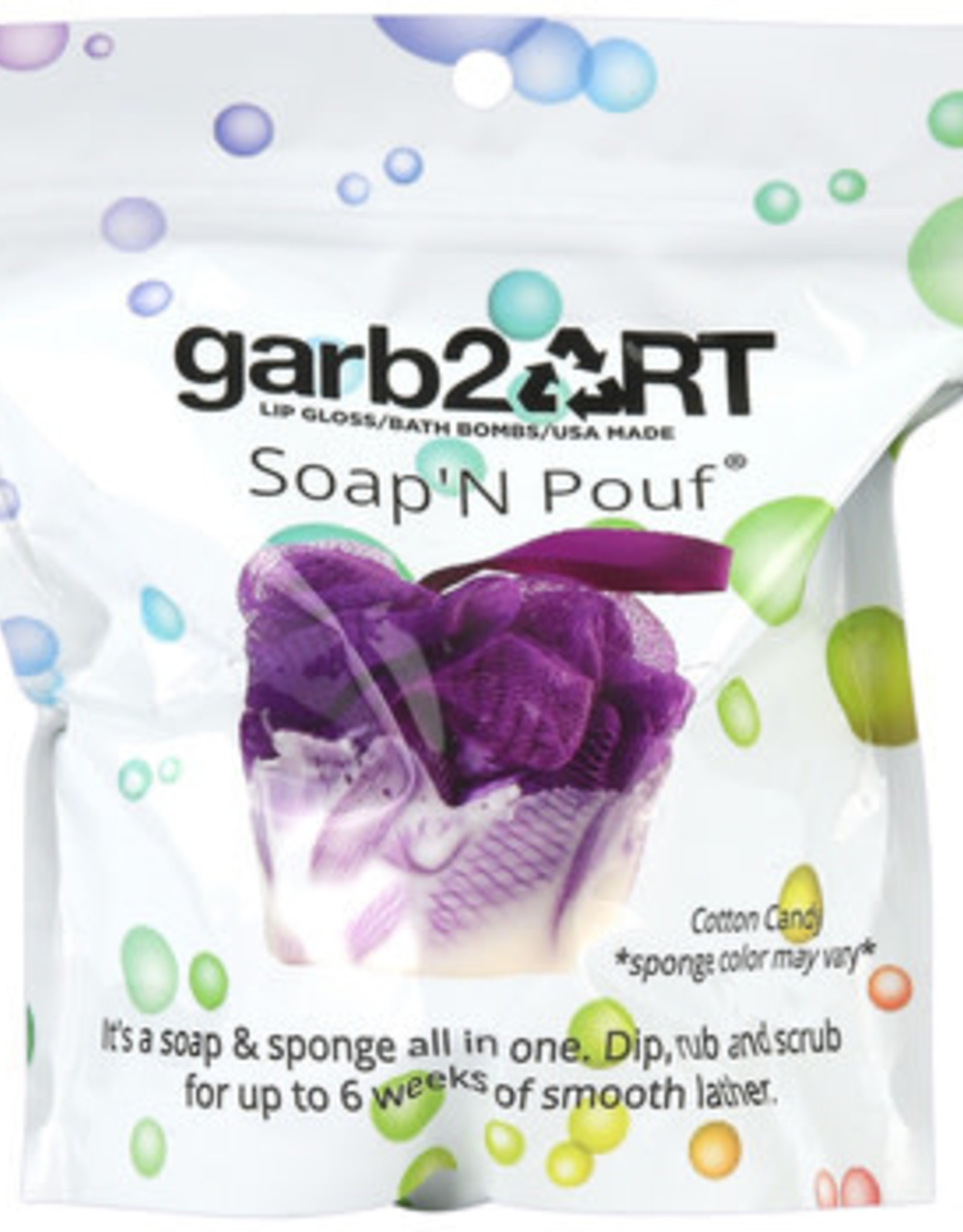 Personal Care Garb2art - Cotton Candy Soap n Pouf