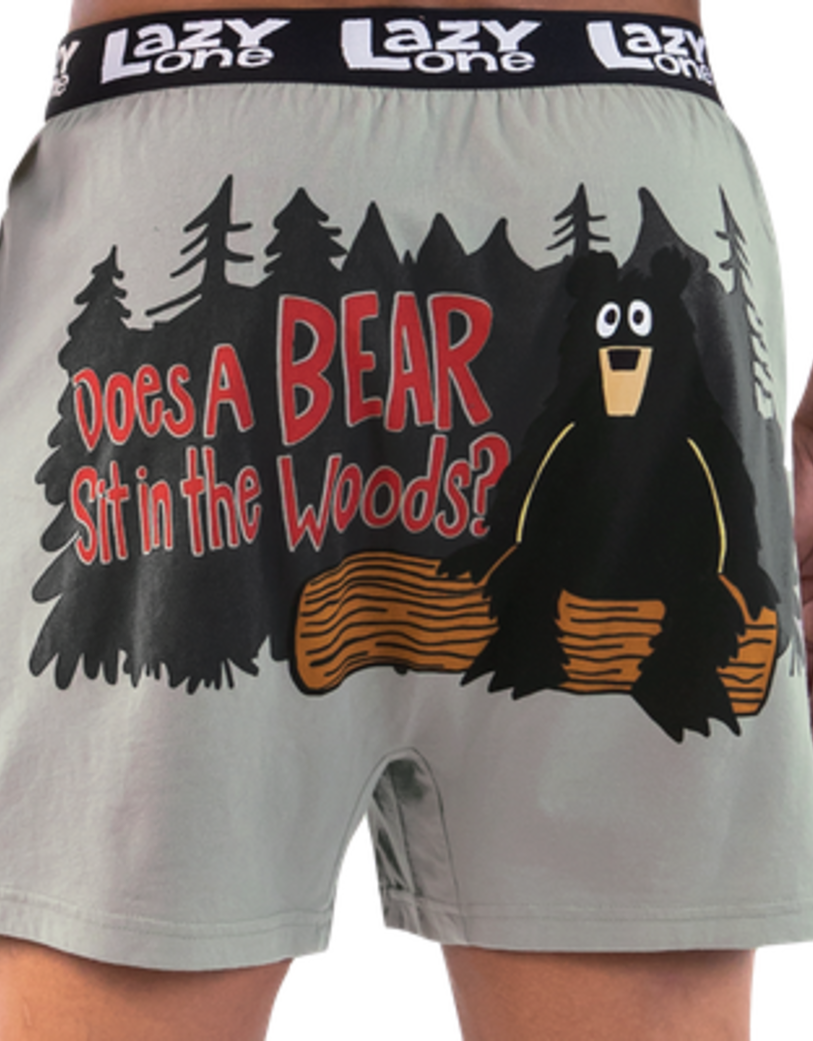 Mens Lazy One - Does a Bear Sit Boxer Briefs   (S)