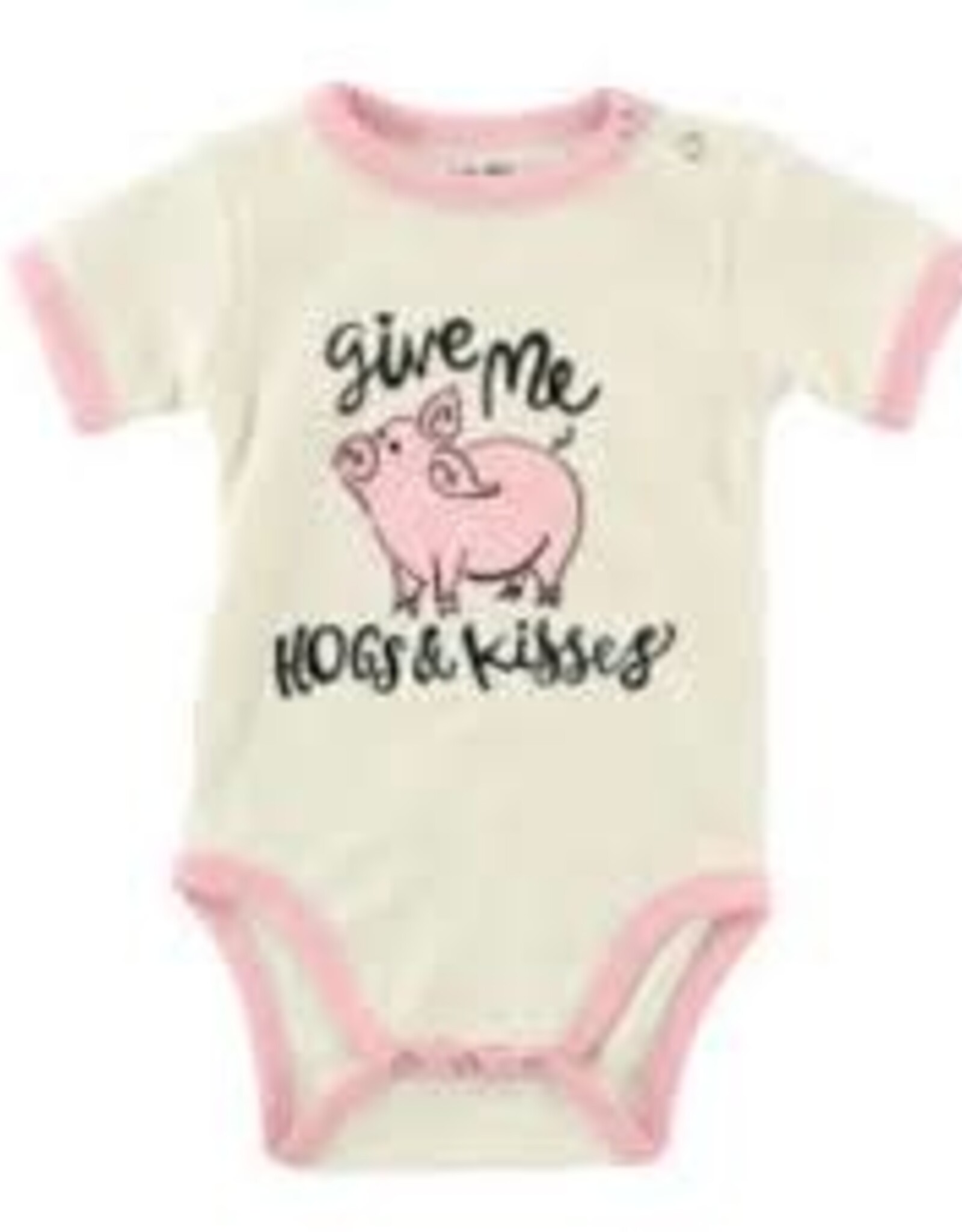 Kids Lazy One - Hogs & Kisses Infant Creeper Onesie   (12MO)