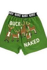 Mens Lazy One - Buck Naked  REGULAR  Boxer Briefs  (XXL)