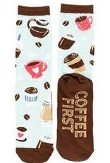 Apparel Lazy One -  Coffee Socks Crew Sock (One Size)