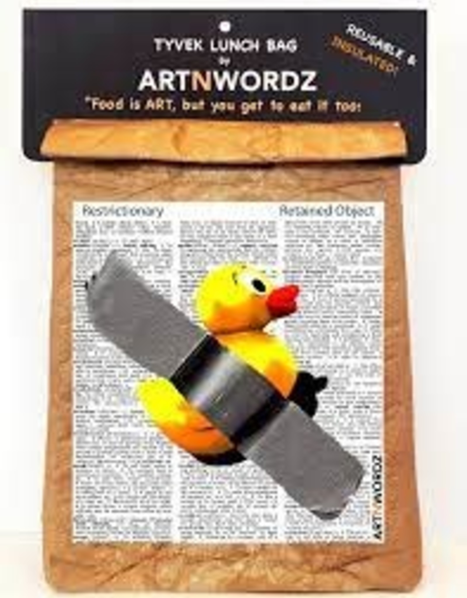Kitchen Artnwordz - Duck Tape Lunch Bag
