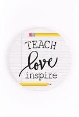 Home P Graham - Teach Love Inspire Car Coaster