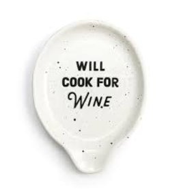 Kitchen Demdaco - Will Cook for Wine Spoon Rest