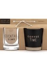 Kitchen Demdaco - Coffee Time Mug and Rocks Glass Set