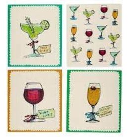 Kitchen Two's Company - In Good Spirits Kitchen Cloths Set of 2