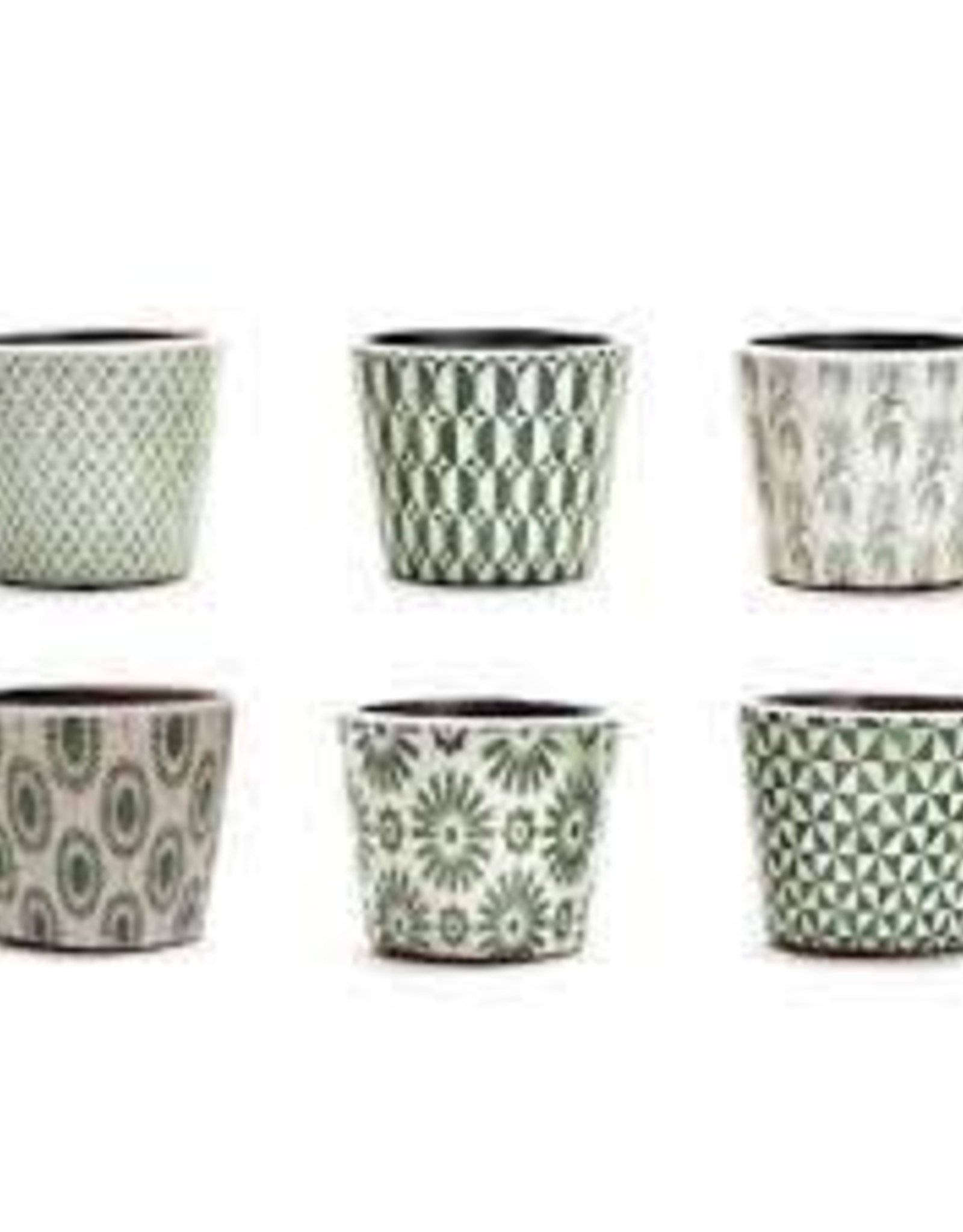 Home Goods Two's Company - Arta Verde Terracotta Pot 5 1/2"