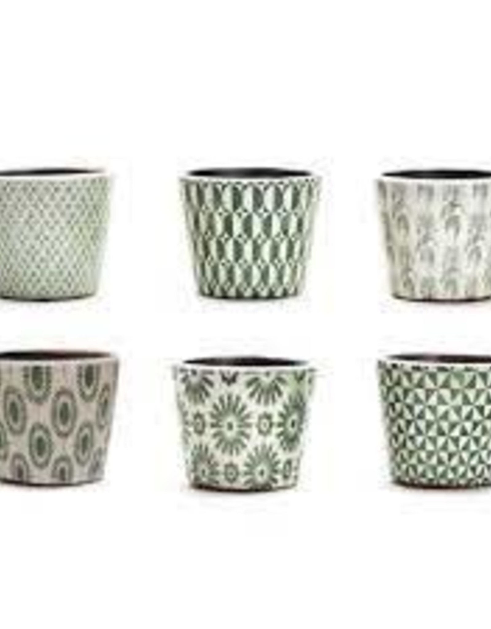 Home Goods Two's Company - Casa Verde Terracotta Pot 5 1/2"
