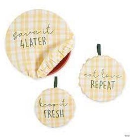Kitchen DII - Yellow Keep It Fresh Reusable Dish Covers (Set of 3)