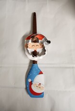 Christmas Robinson Home - Santa Blue Silicone Spatula with Cookie Cutter