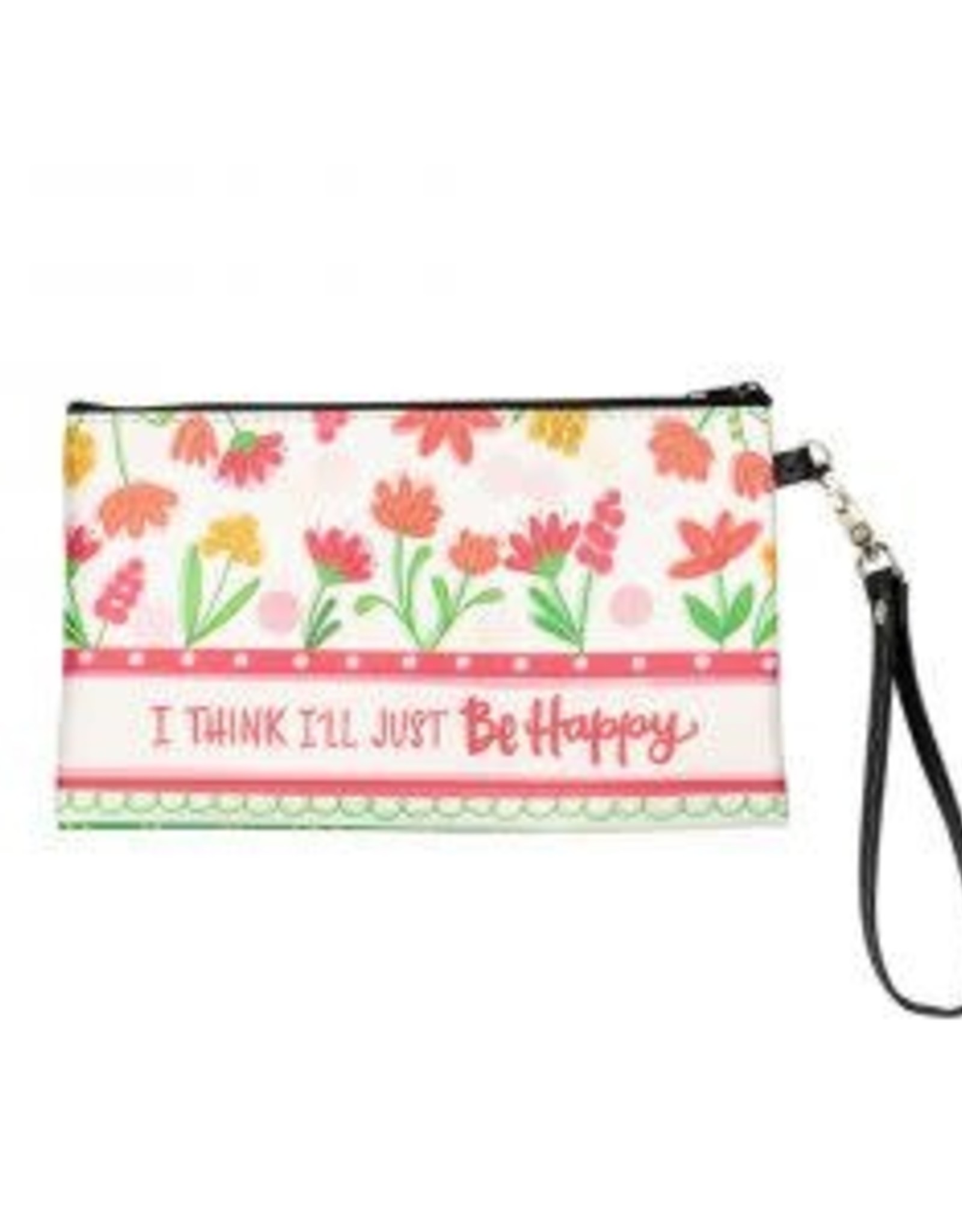 Accessories Shannon Road -  Just Be Happy Zippered Bag
