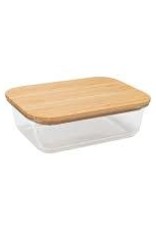 Kitchen BIA -  Glass Dish with Bamboo Lid Rectangle 14oz