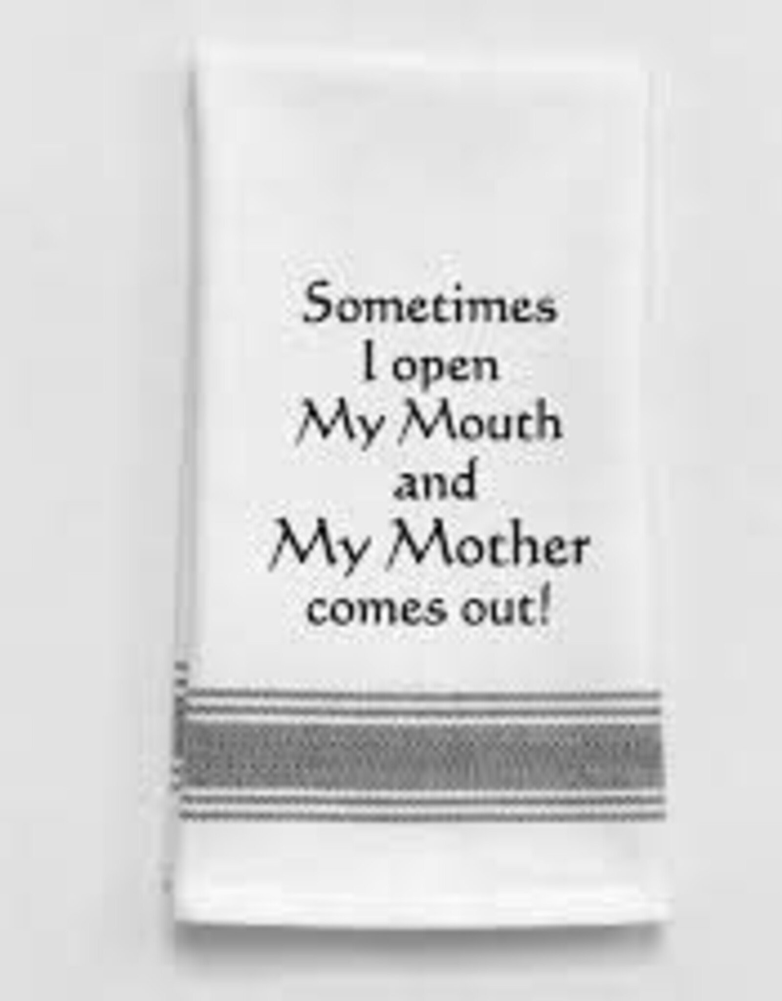 Kitchen Wild Hare - Sometimes I Open My Mouth Tea Towel