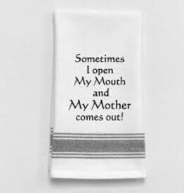 Kitchen Wild Hare - Sometimes I Open My Mouth Tea Towel