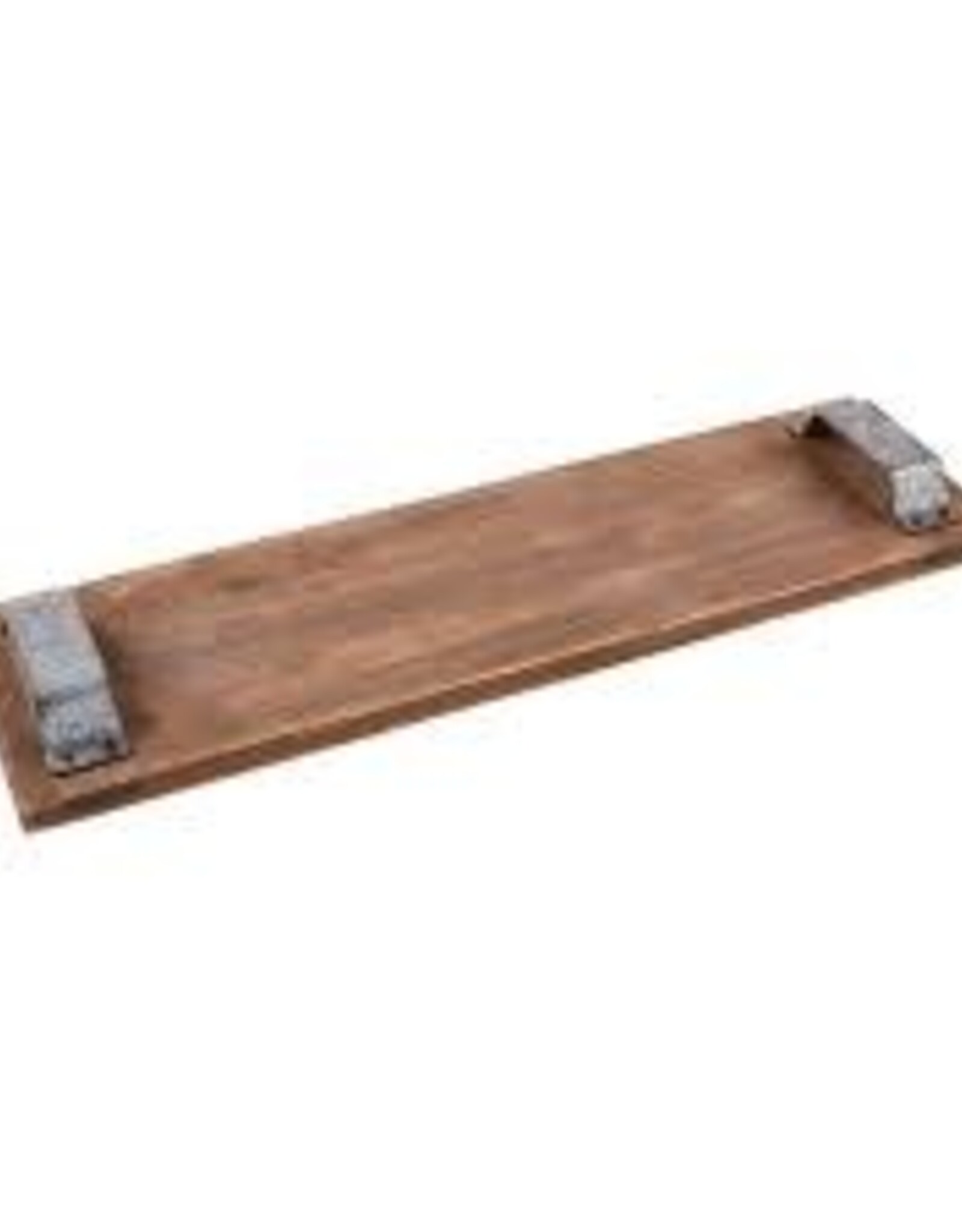 Kitchen Mud Pie - Riser Rectangle Wood Serving Board