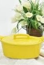 Kitchen OmniWare - Oval  Baker w/Lid Yellow (S)