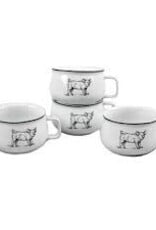 Kitchen OmniWare - 20oz Pig Soup Mug w/Handle