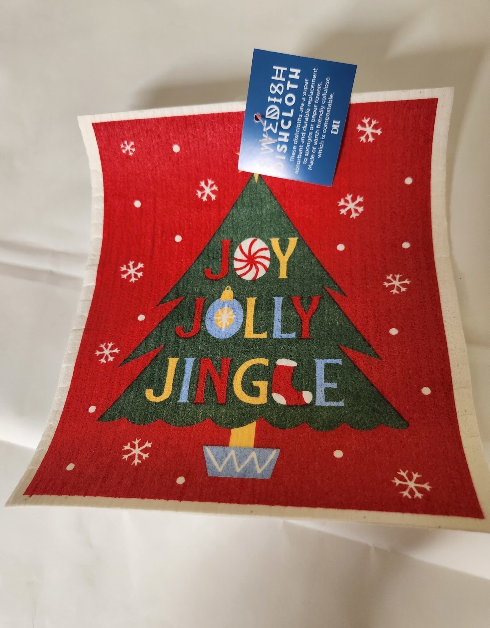 Kitchen DII - Joy Jolly Jingle Swedish Dishcloth
