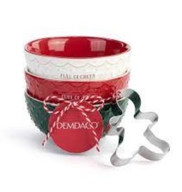 Christmas Demdaco - Ceramic Christmas Baking Bowls