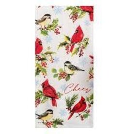 Christmas Kay Dee - Cardinal and Holly Dual Purpose Towel